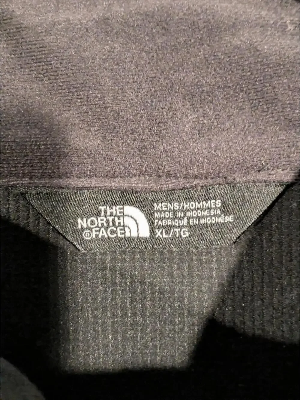 The North Face Gray Softshell Fleece Lined Full Zip Vest Outdoor Hiking Mens XL